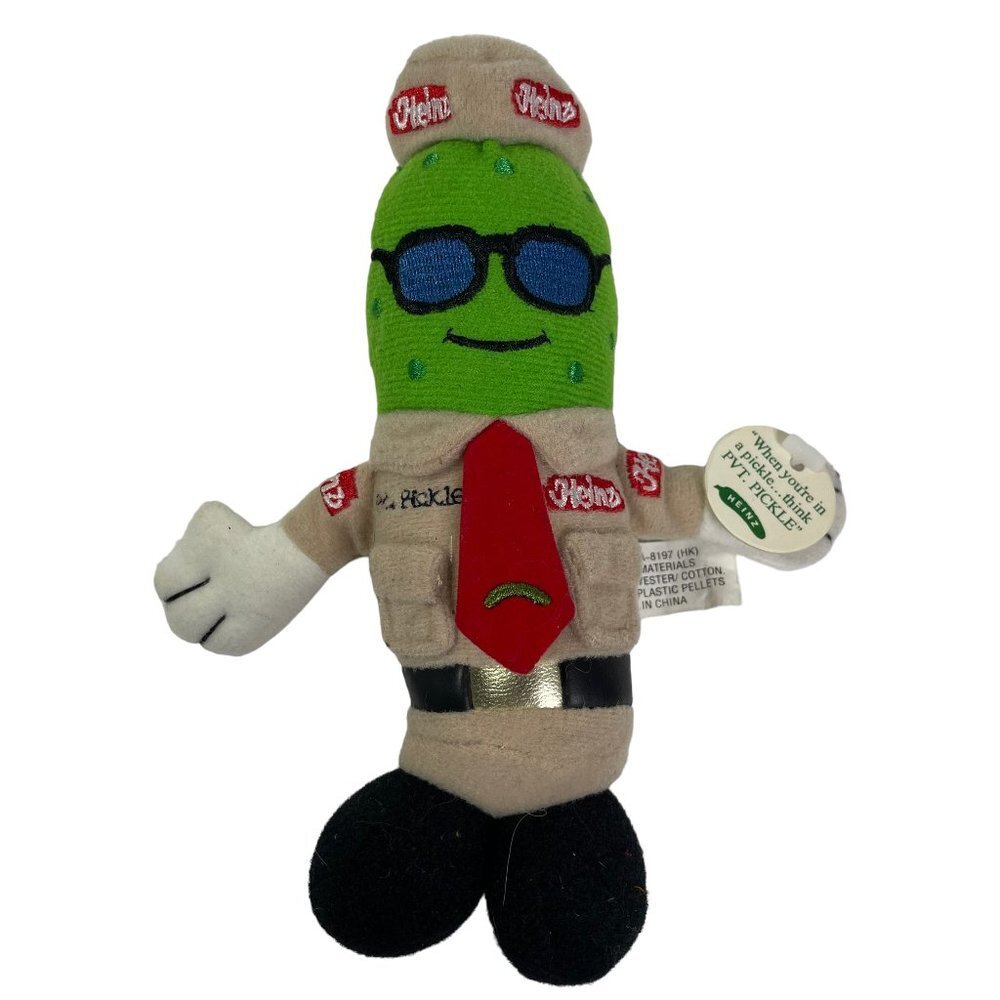 Heinz Pvt Private Pickle Plush Beanie Stuffed Toy Gag Gift